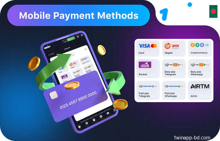 Review of 1Win payment methods in Bangladesh