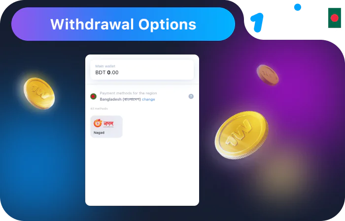 Available Withdrawal Methods at 1win Bangladesh